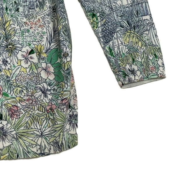 Talbots Medium Botanical Garden Print Button Front Cardigan Grandmacore - Picture 9 of 13